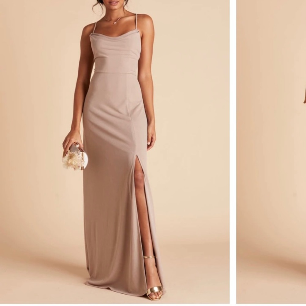 BIRDY GREY Taupe bridesmaids dress